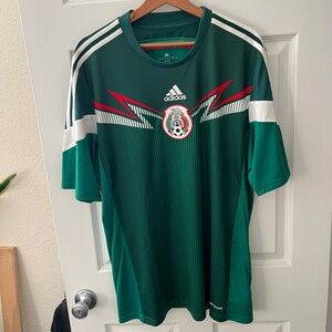 Adidas Mexico Football Soccer Jersey Men's Size XL Tri Color